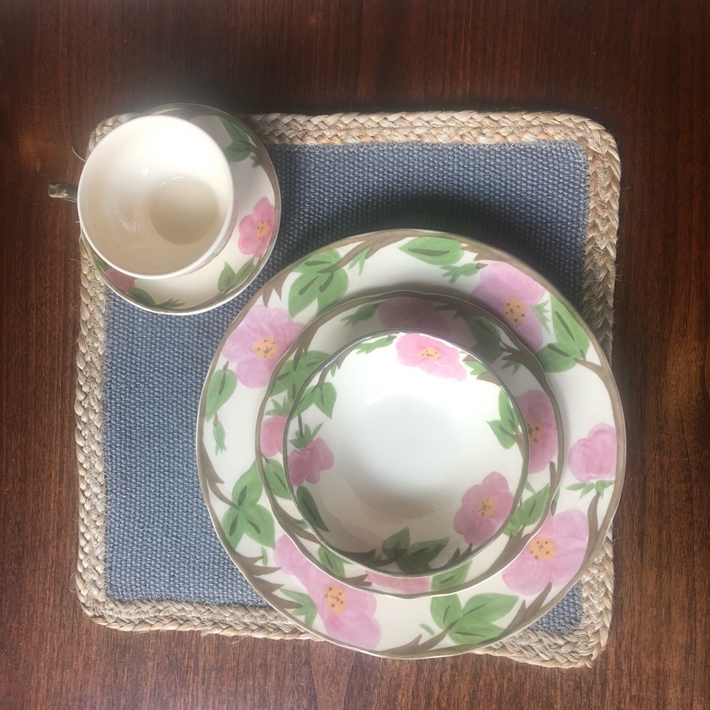 Franciscan Desert Rose Plates Place Setting